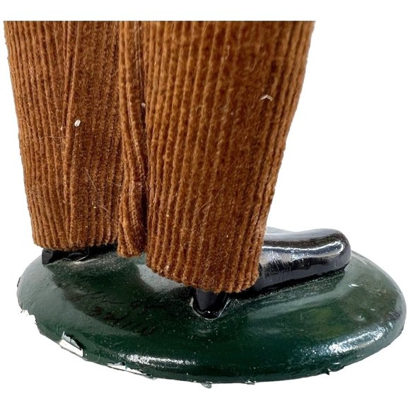 Byers Choice Caroler Man Holding Sheet Music Accordion Signed Limited Edition - Picture 9 of 12